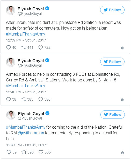 Piyush Goyal Tweets