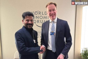 Revanth Reddy signs agreement with WEF in Davos