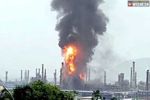 Major fire breaks out in HPCL Plant in Vizag