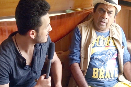 akhil interviews brahmanandam akhil movie making video