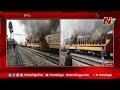 huge protests train set on fire in bihar over railways exam l ntv