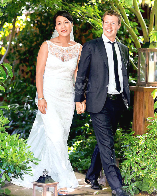 Zuckerberg and wife