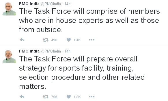 Olympic Games Task Force set up Tweets
