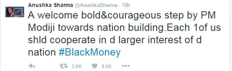 Anushka Sharma Tweets