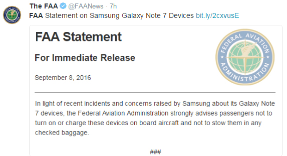 FAA statement