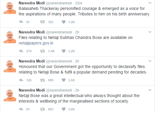 PM Narendra Modi Tweets