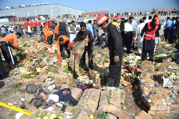 Pakistan Vegetable Market Blast