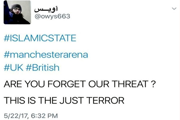 ISIS Tweets on Manchester Arena Attack