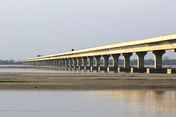 India Longest Dhola Saidya Bridge Photos