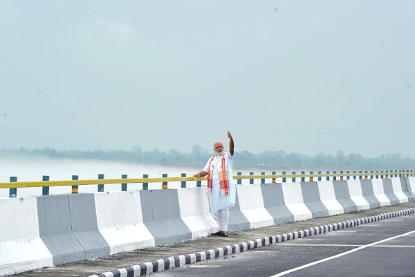 India Longest Dhola Saidya Bridge Photos