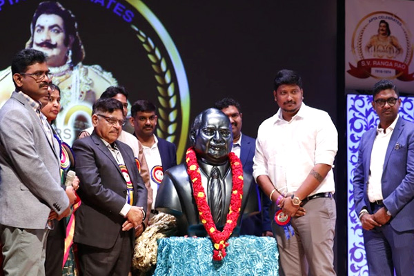Allu Aravind Unveils Statue Of SV Ranga Rao