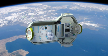 Space Hotel in Orbit 320 Kms above 