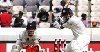 Test against New Zealand at the Rajiv Gandhi International Stadium,Rahul Dravid and VVS Laxman,Sachin Tendulkar