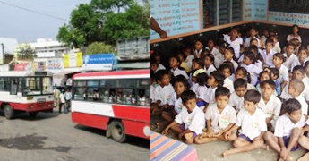 Transport back on wheels Education back in classes T NEWS