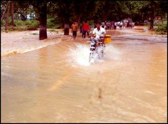 Islands Formed in Seemandhra Due to Rains
