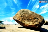Mahabalipuram, Butterball, 250 ton rock on 4 feet base, Interesting facts
