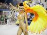 Carnival 2013, Sambadrome, colorful dazzling brazilian carnival starts flamboyantly, Lamb