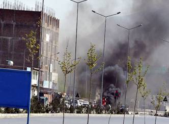 Suicide bombing followed by gunfire have shaken down Kabul