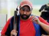 London Olympics, Double trap shooter, ronjan sodhi wins silver at issf world cup, Issf world cup