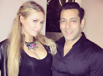 Salman celebrates with Paris Hilton