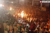 CCTV, stick fight, 50 injured in banni festival in kurnool, Ap pilgrims