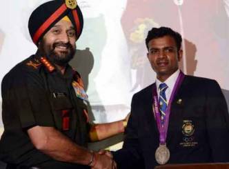 Silver medalist Vijay Kumar promoted to Subedar Major rank
