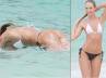 bikinis, lingerie, victoria secret beauty candice swanepoel cools off in sunny st barts, M s lingerie