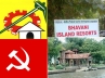 Bhavani island’s lease opposed, Pratyusha Shipping Associates, parties oppose bhavani island s lease to ganta, Bhavani island