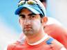 ind vs aus, , gambhir out of the first two tests, Test matches