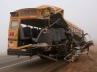 accident to school bus, , school bus turns turtle 15 injured, School bus