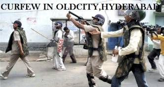 Indefinite Curfew in Hyderabad after riots,firing
