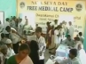 Parkal in warangal district, free medical camp, 4000 patients benefited with free health camp in parkal, Warangal district