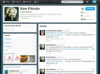  Sam Pitroda&#039;s press conference on Twitter today