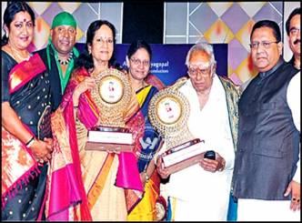 Vani Jayaram and MS Viswanathan Felicitated