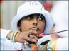 recurve individual, recurve individual, deepika kumari in women s individual archery final of world cup, Indian archer deepika kumari