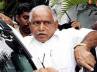 Karnataka chief minister, Yeddy, bail granted to yedyurappa, Bs yedyurappa