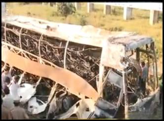 41 Charred Bodies Came Out From Burnt Volvo Bus