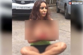 Sri Reddy half nude, Sri Reddy facebook, controversial actress sri reddy turns half naked arrested, Nude