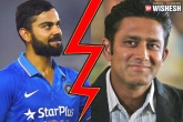 BCCI, BCCI, rift between indian skipper kohli and coach kumble shakes india, Anil kumble