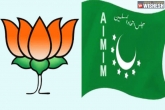 AIMIM, Telangana, bjp in telangana to joins hands with aimim, Mim