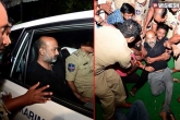 Bandi Sanjay arrest, Bandi Sanjay new updates, bandi sanjay sent to 14 days judicial custody, Protest