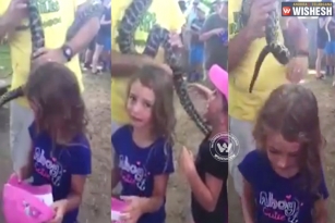 Watch: Big Python in a girl&rsquo;s hair!