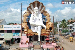 Biggest Sai Baba Statue Installed in Machilipatnam