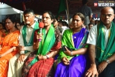 Bhuvaneswari updates, Amaravati protests, chandra babu s wife donates golden bangles for amaravati protests, Bangles