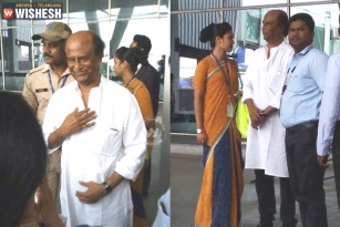 Chennai Airport Staff get Lucky to meet Rajinikanth