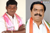 TRS Congress MLAs fight, Guvvala Balaraju slapped Chittem Ramamohan Reddy, trs mla slaps congress mla district bandh, Guv