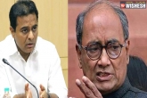 Telangana, Congress General Secretary, ktr digvijay singh war on twitter over hyd s drug scandal issue, Congress general secretary