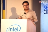 KTR updates, KTR updates, three lakh jobs in electronics for telangana says ktr, Intel