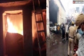 Fire Mishap in Hyderabad, Bansilalpet Fire mishap pictures, 11 migrant workers dead in a fire mishap in hyderabad, A migrant