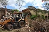 Hyderabad latest, Hyderabad updates, ghmc s demolition drive 47 structures pulled down, Demolition drive
